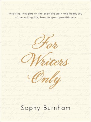cover image of For Writers Only